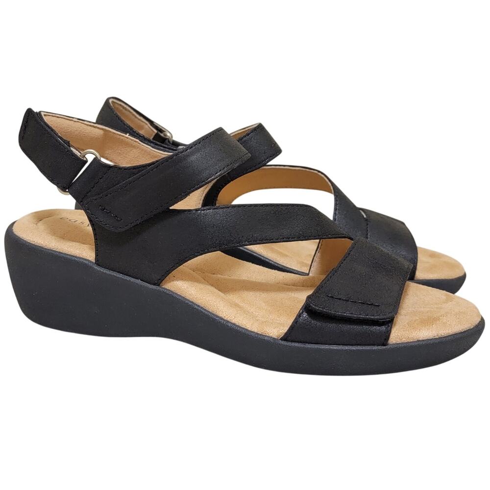 Easy Spirit Women Kimberly2 Slingback Strappy Sandals Size US 6.5M Black